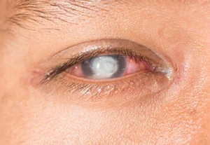 Photo of a Corneal Ulcer